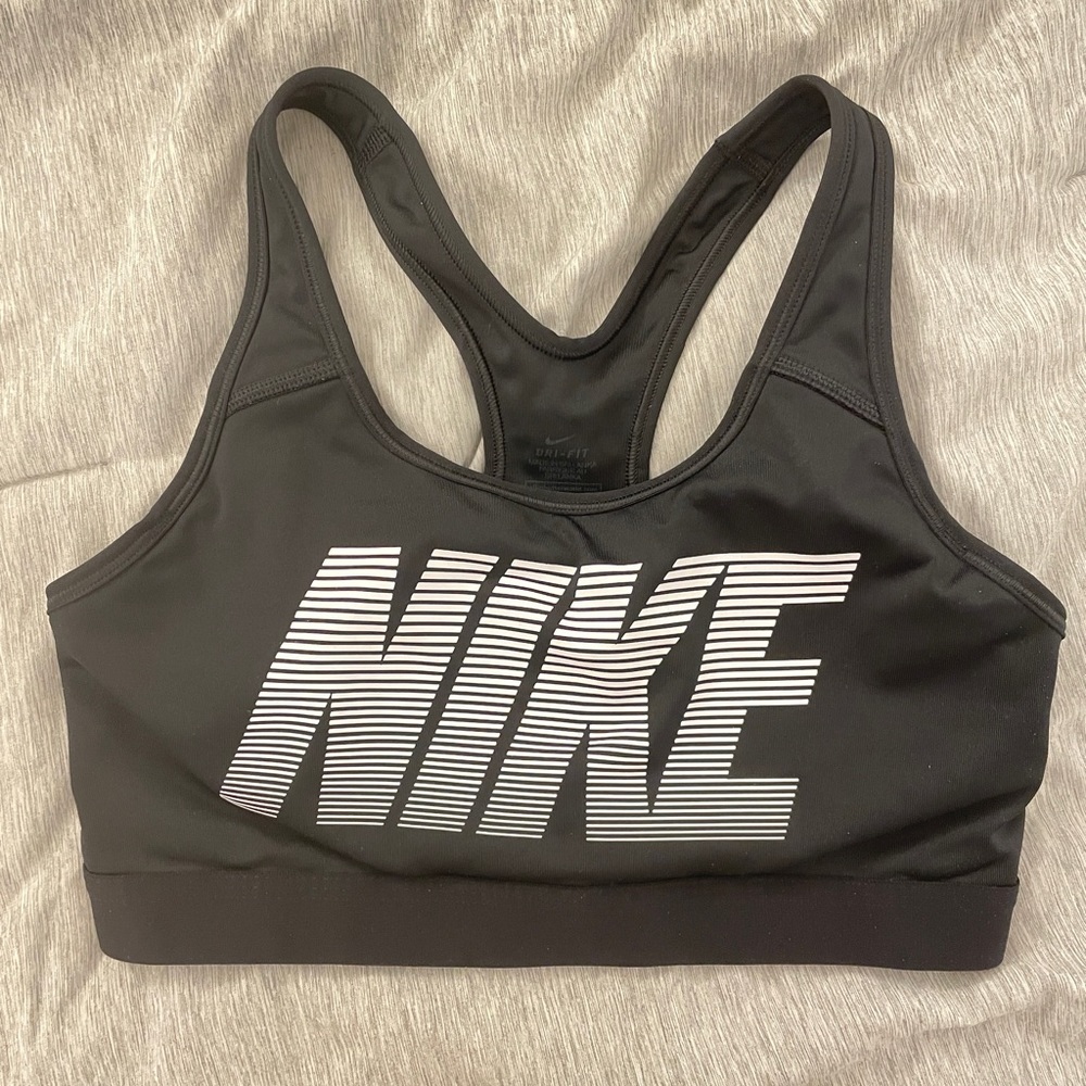 Nike Padded Black Sports Bra M - Picture 1 of 3